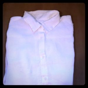 Men's linen casual botton down shirt